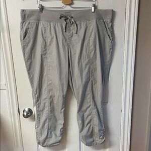 Torrid grey plus size pull on casual pants with ruched ankles women’s size 3X